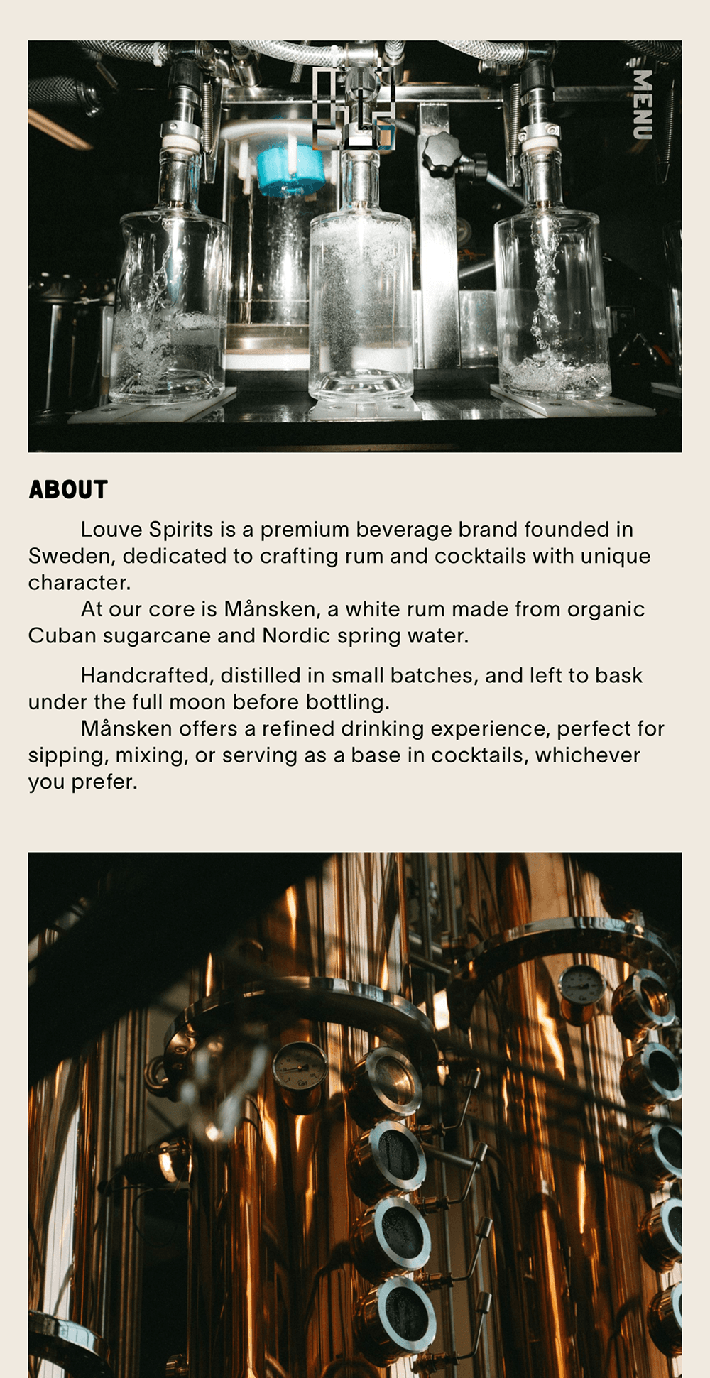 Louve Spirits website